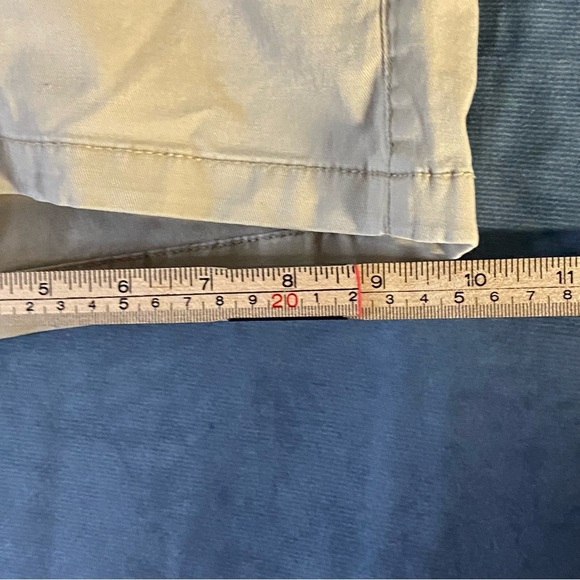 Mossimo Supply Co. Womens Tan Shorts Beige Size 6 Low Rise With Blue Belt - Picture 10 of 11